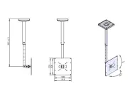 | (Universelle Deckenhalterung TDH1)